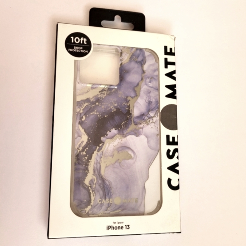 Case Mate Purple Gold Marble Case for iPhone 13
